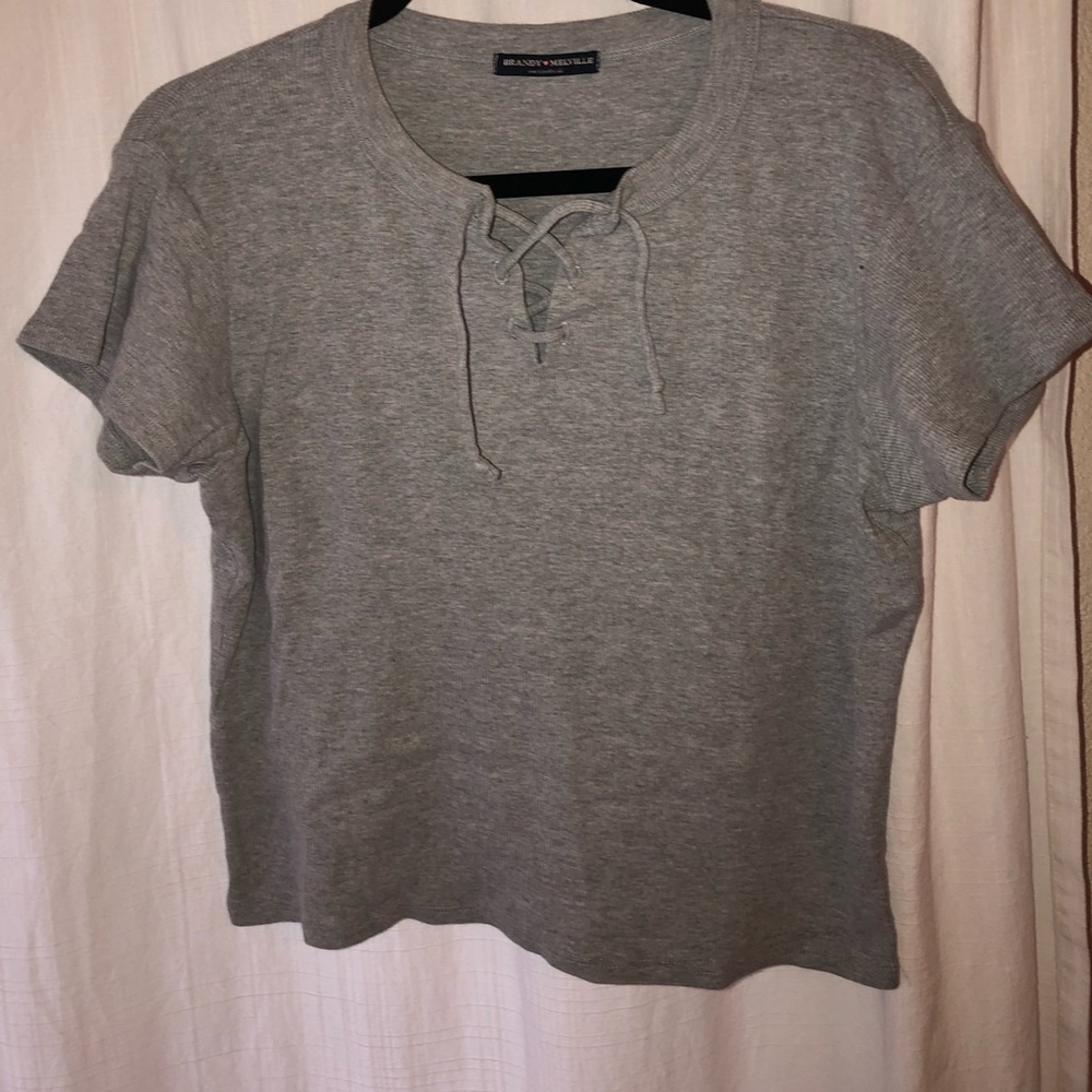 Brandy Melville grey t shirt